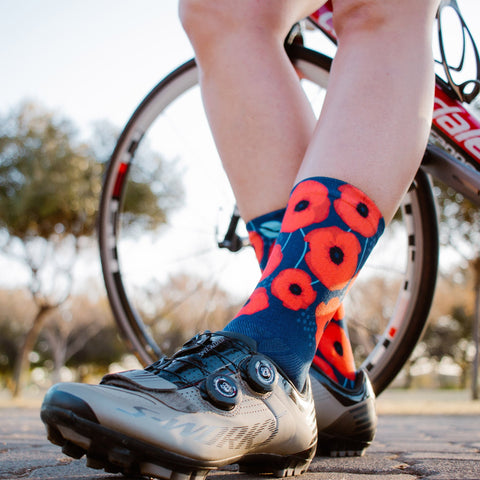 Chaussettes mi-mollet - Coquelicot