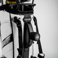 Player Preferred™ Golf Bag in Domino design, featuring a sleek, modern look with multiple pockets and ergonomic handles for easy carrying.