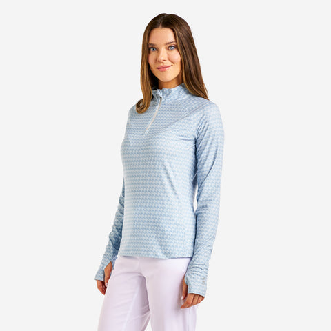 Tessa Lightweight Base Layer Top Ballad Blue