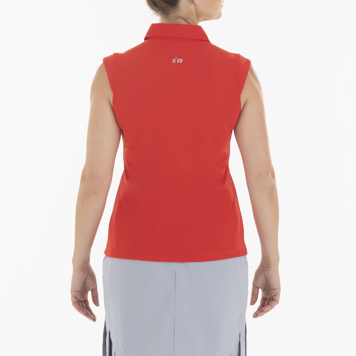 Nikki Sleeveless Polo Red