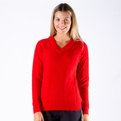 Bala Sweater in Red