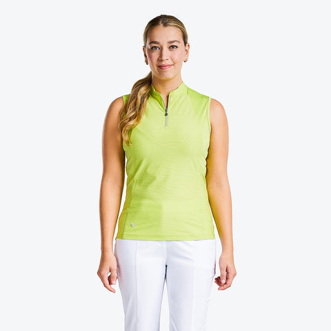 Bernice Sleeveless Mock in Key Lime