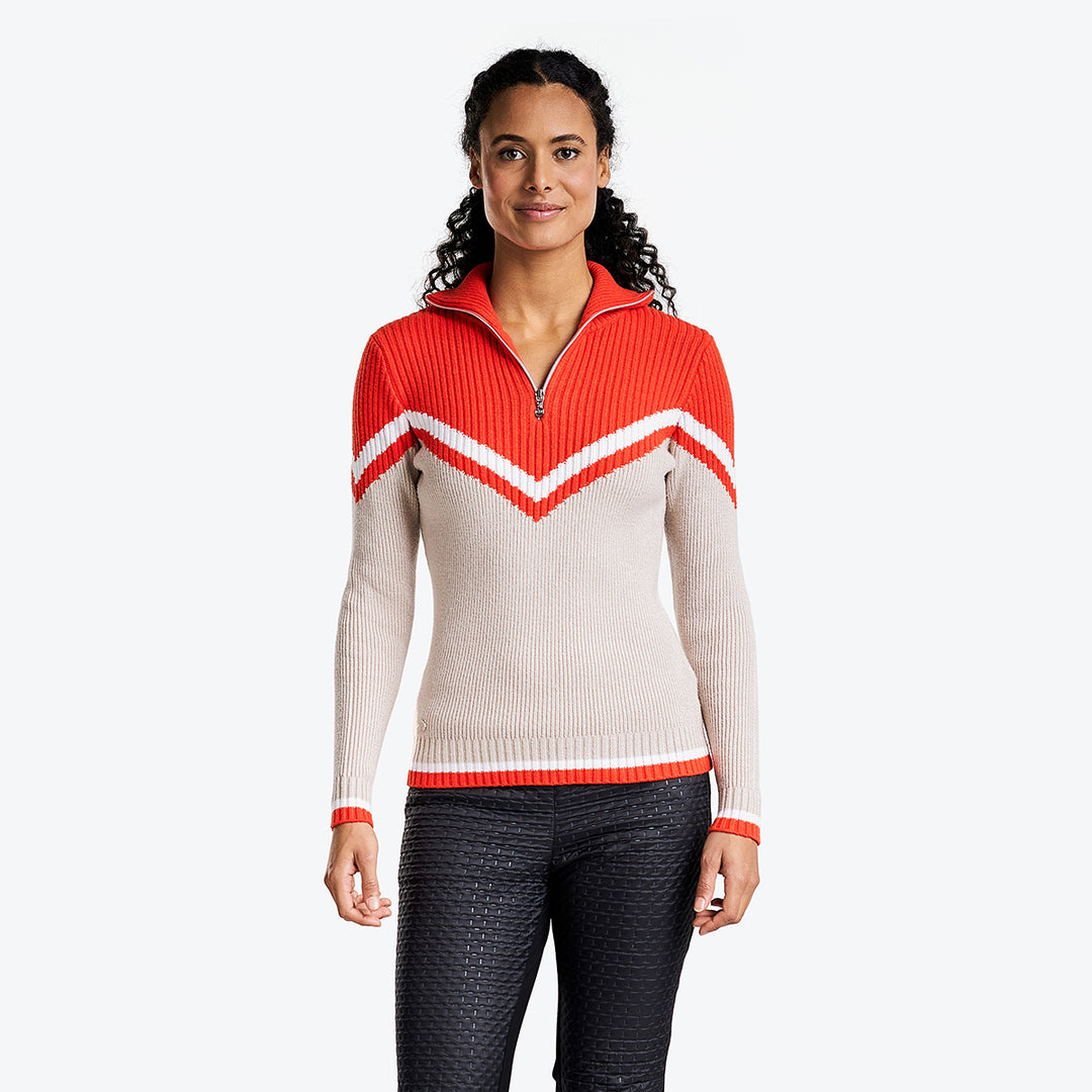 Women's Mabelyn Sweater Persimmon by NVO sport – NVO Sport